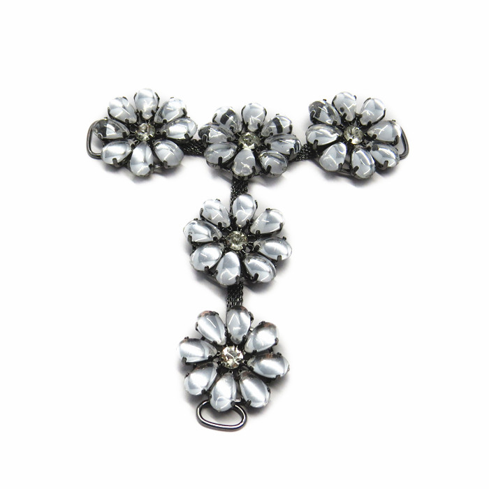 Metal Flower Shoe Chains Jewelry Accessories