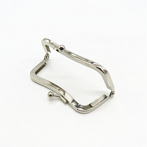 Nickle Free Plated Metal Frame Kiss Lock Frame For Wallet