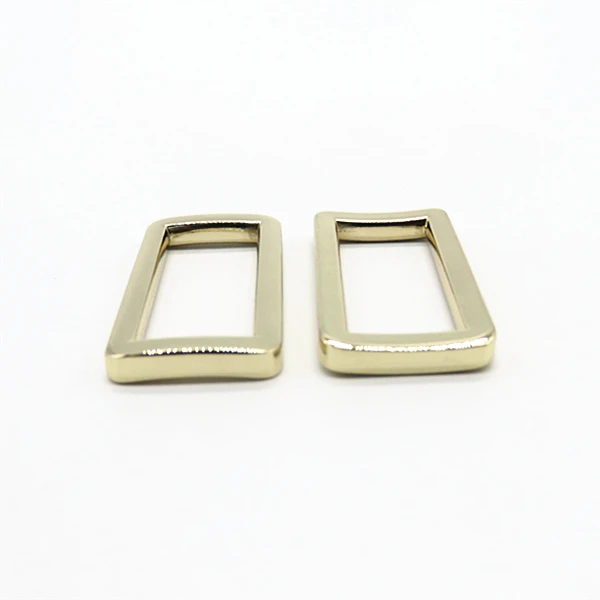 Zinc Alloy Metal Handbag Gold Square Ring